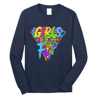 Girl Just Wanna Fun 80s 1980s Nostalgia Long Sleeve Shirt