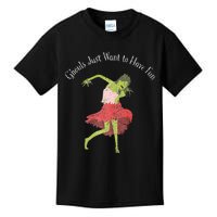 Ghouls Just Want to Have Fun 80's zombie dancing Kids T-Shirt