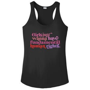 Girls Just Want To Have Fundamental Rights Funny Great Gift Ladies PosiCharge Competitor Racerback Tank