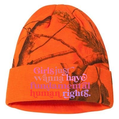 Girls Just Want To Have Fundamental Rights Funny Great Gift Kati Licensed 12" Camo Beanie