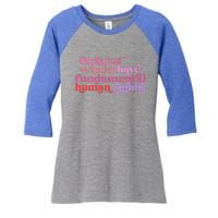 Girls Just Want To Have Fundamental Rights Funny Great Gift Women's Tri-Blend 3/4-Sleeve Raglan Shirt