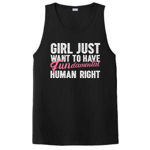 Girls Just Want To Have Fundamental Rights Funny Cool Gift PosiCharge Competitor Tank