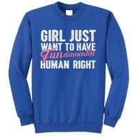 Girls Just Want To Have Fundamental Rights Funny Cool Gift Sweatshirt