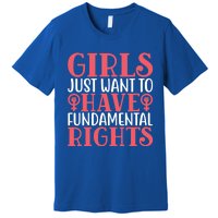 Girls Just Want To Have Fundamental Rights Women Rights Cute Gift Premium T-Shirt