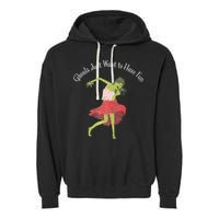 Ghouls Just Want to Have Fun 80's zombie dancing Garment-Dyed Fleece Hoodie