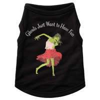Ghouls Just Want to Have Fun 80's zombie dancing Doggie Tank