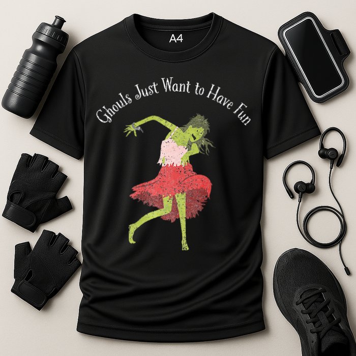 Ghouls Just Want to Have Fun 80's zombie dancing Performance Shirt