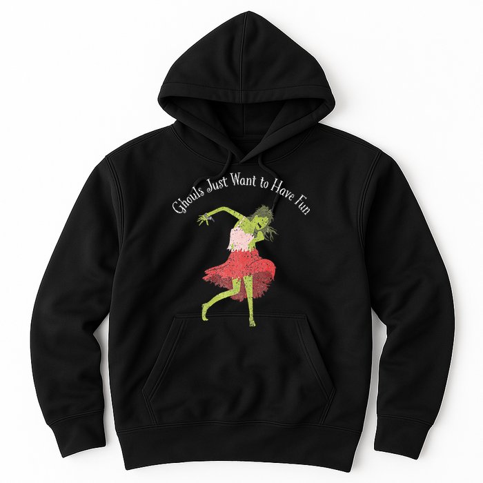 Ghouls Just Want to Have Fun 80's zombie dancing Hoodie