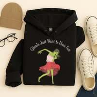 Ghouls Just Want to Have Fun 80's zombie dancing Hoodie
