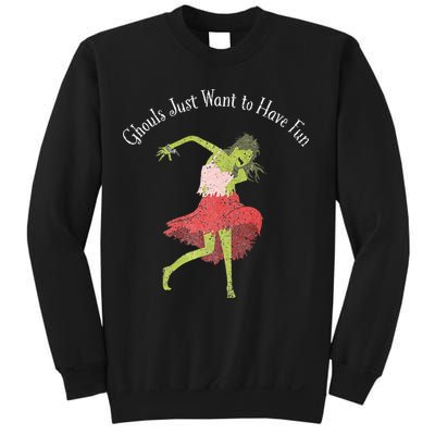 Ghouls Just Want to Have Fun 80's zombie dancing Sweatshirt