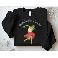Ghouls Just Want to Have Fun 80's zombie dancing Sweatshirt