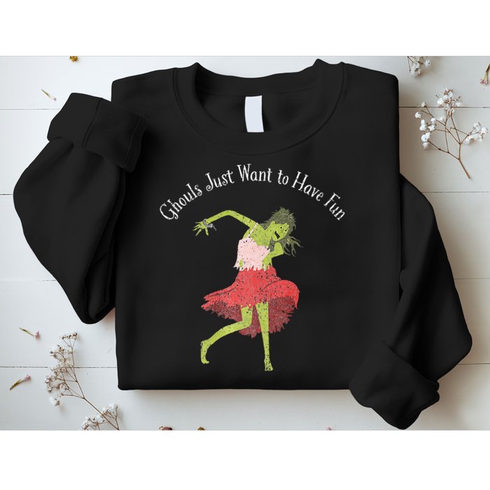 Ghouls Just Want to Have Fun 80's zombie dancing Sweatshirt