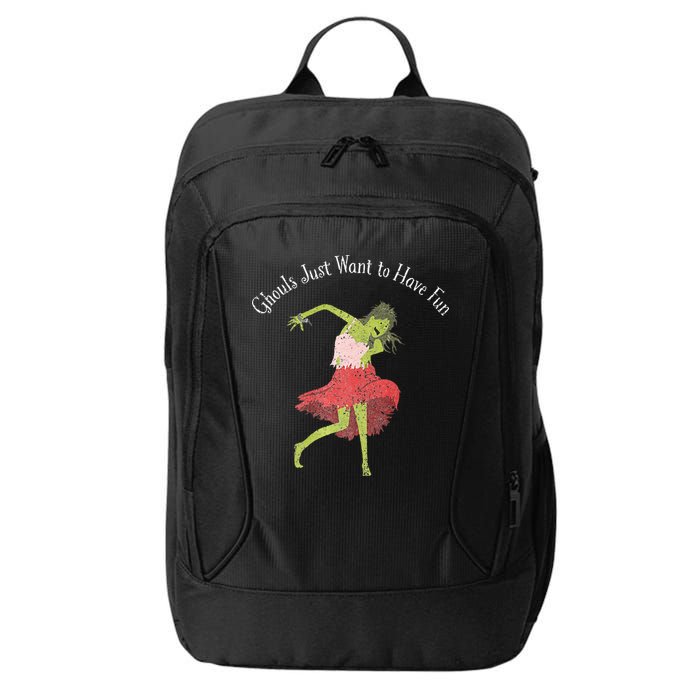 Ghouls Just Want to Have Fun 80's zombie dancing City Backpack