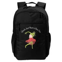 Ghouls Just Want to Have Fun 80's zombie dancing Backpack