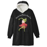 Ghouls Just Want to Have Fun 80's zombie dancing Hooded Wearable Blanket