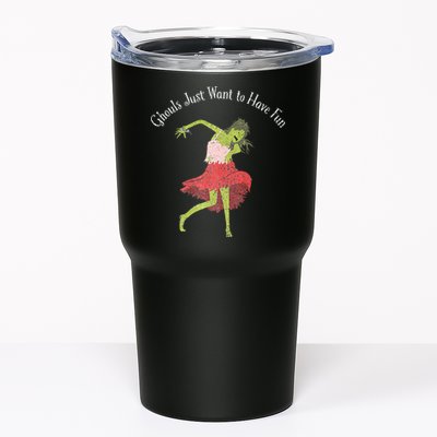 Ghouls Just Want to Have Fun 80's zombie dancing Tumbler