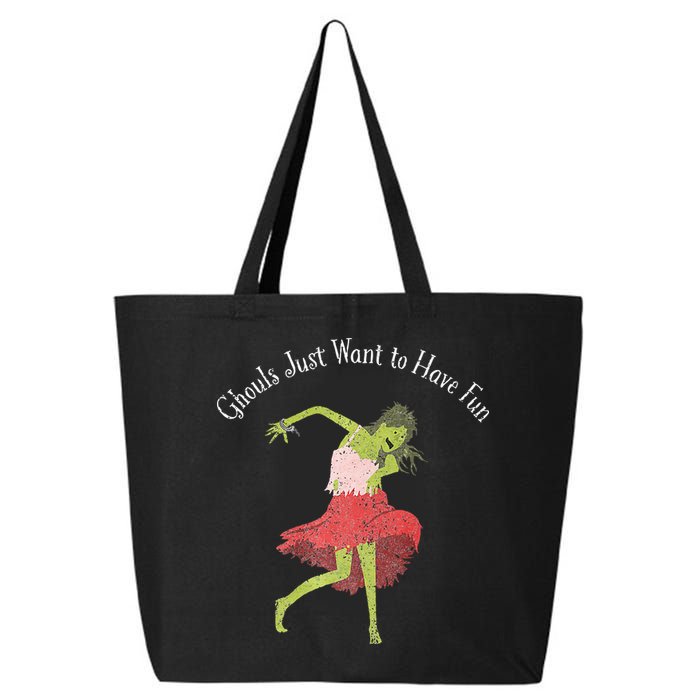 Ghouls Just Want to Have Fun 80's zombie dancing 25L Jumbo Tote