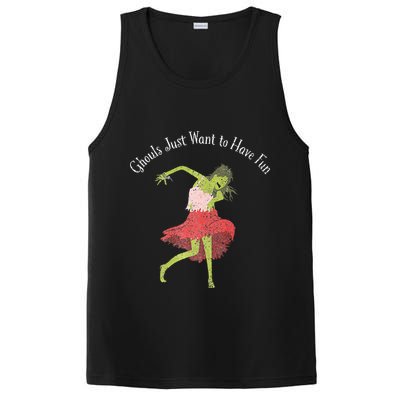 Ghouls Just Want to Have Fun 80's zombie dancing PosiCharge Competitor Tank