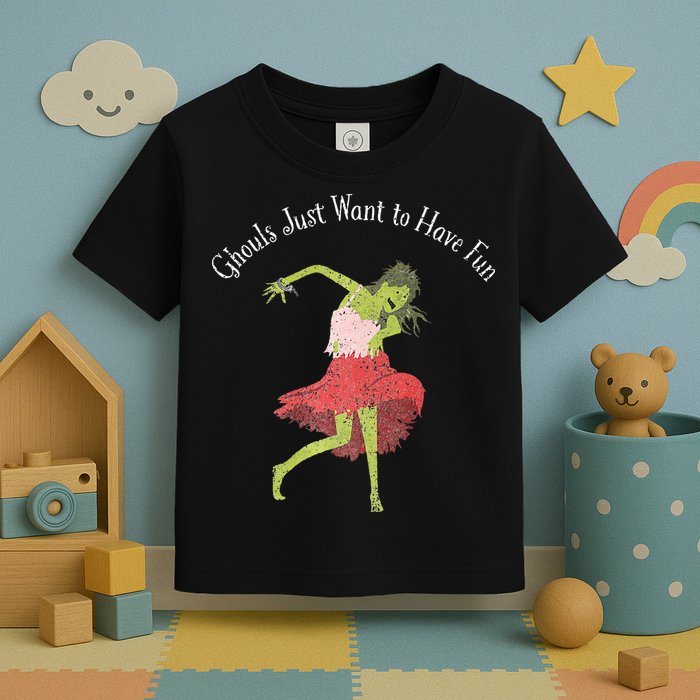 Ghouls Just Want to Have Fun 80's zombie dancing Toddler T-Shirt