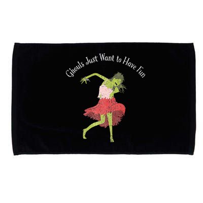 Ghouls Just Want to Have Fun 80's zombie dancing Microfiber Hand Towel