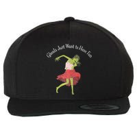 Ghouls Just Want to Have Fun 80's zombie dancing Wool Snapback Cap