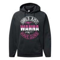 Girls Just Wanna Have Guns Performance Fleece Hoodie