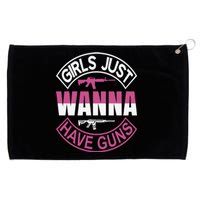 Girls Just Wanna Have Guns Grommeted Golf Towel