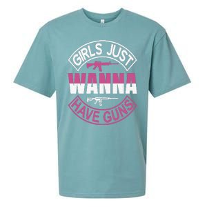 Girls Just Wanna Have Guns Sueded Cloud Jersey T-Shirt