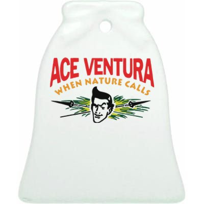 George Kittle Ace Ventura When Nature Calls Ceramic Bell Ornament