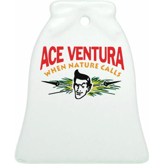 George Kittle Ace Ventura When Nature Calls Ceramic Bell Ornament