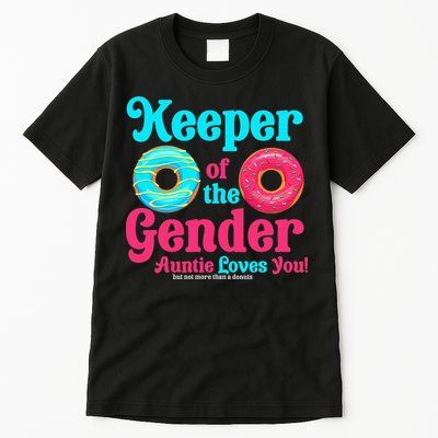 Gender Keeper Auntie funny Donuts Lover Gender Reveal Idea Tall T-Shirt