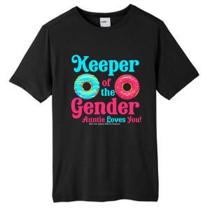 Gender Keeper Auntie funny Donuts Lover Gender Reveal Idea Tall Fusion ChromaSoft Performance T-Shirt