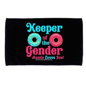 Gender Keeper Auntie funny Donuts Lover Gender Reveal Idea Microfiber Hand Towel