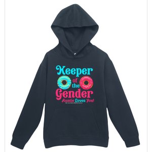 Gender Keeper Auntie funny Donuts Lover Gender Reveal Idea Urban Pullover Hoodie