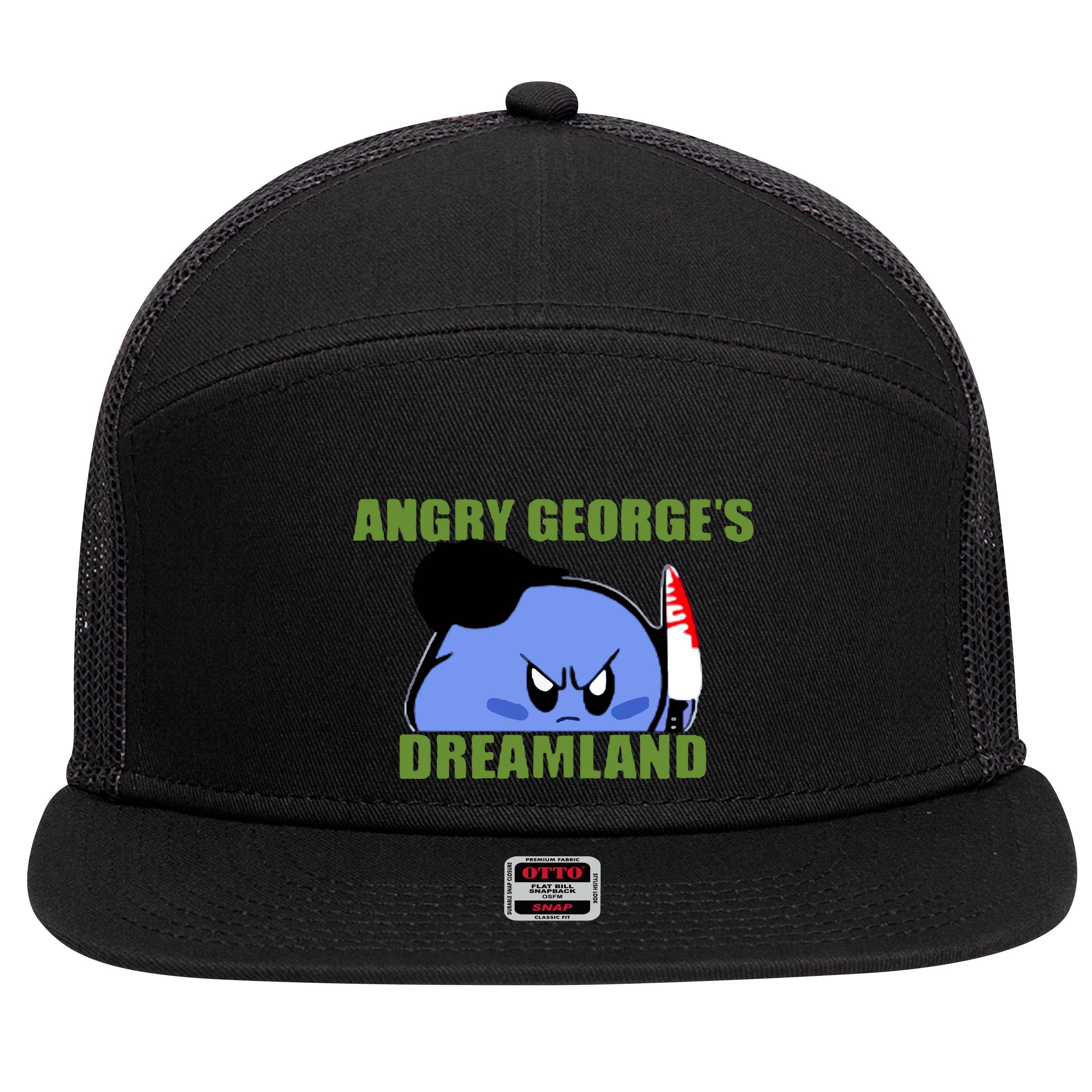 George Kirby Angry George’S Dreamland 7 Panel Mesh Trucker Snapback Hat