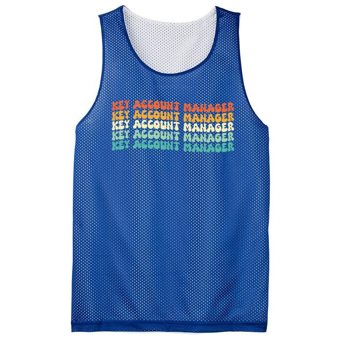 Groovy Key Account Manager Job Title Mesh Reversible Basketball Jersey Tank