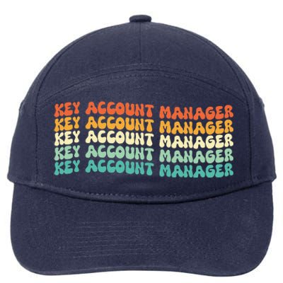 Groovy Key Account Manager Job Title 7-Panel Snapback Hat