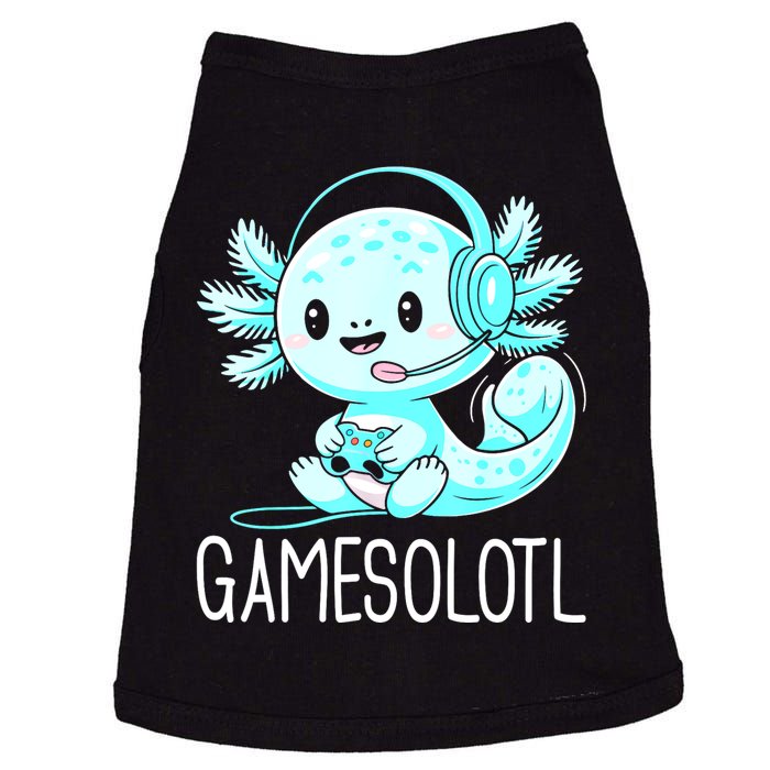 Gamesolotl Kawaii Axolotl Gamer Anime Design Doggie Tank