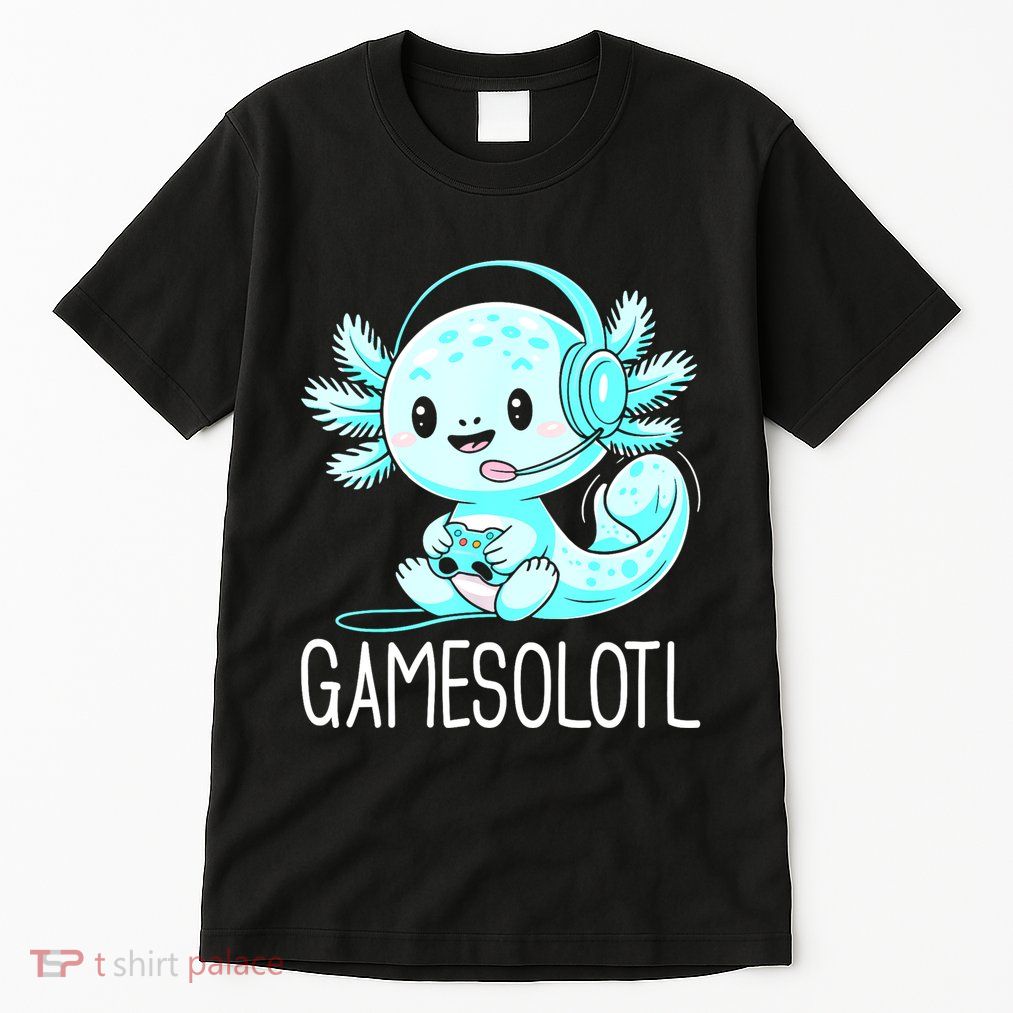 Gamesolotl Kawaii Axolotl Gamer Anime Design Tall T-Shirt