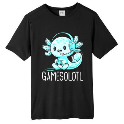 Gamesolotl Kawaii Axolotl Gamer Anime Design Tall Fusion ChromaSoft Performance T-Shirt