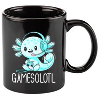 Gamesolotl Kawaii Axolotl Gamer Anime Design 11oz C Handle Ceramic Mug