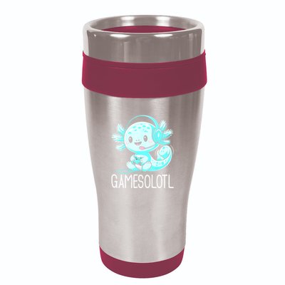 Gamesolotl Kawaii Axolotl Gamer Anime Design 16oz Travel Tumbler