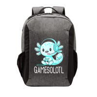 Gamesolotl Kawaii Axolotl Gamer Anime Design Vector Backpack
