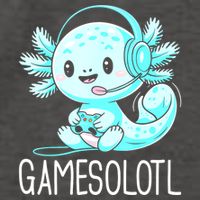 Gamesolotl Kawaii Axolotl Gamer Anime Design Vector Backpack