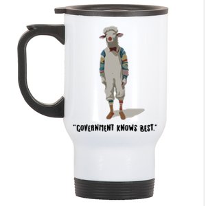 Government Knows Best Clown Sheeple Stainless Steel Travel Mug