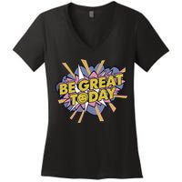 George Kittle Be Great Today Women's V-Neck T-Shirt