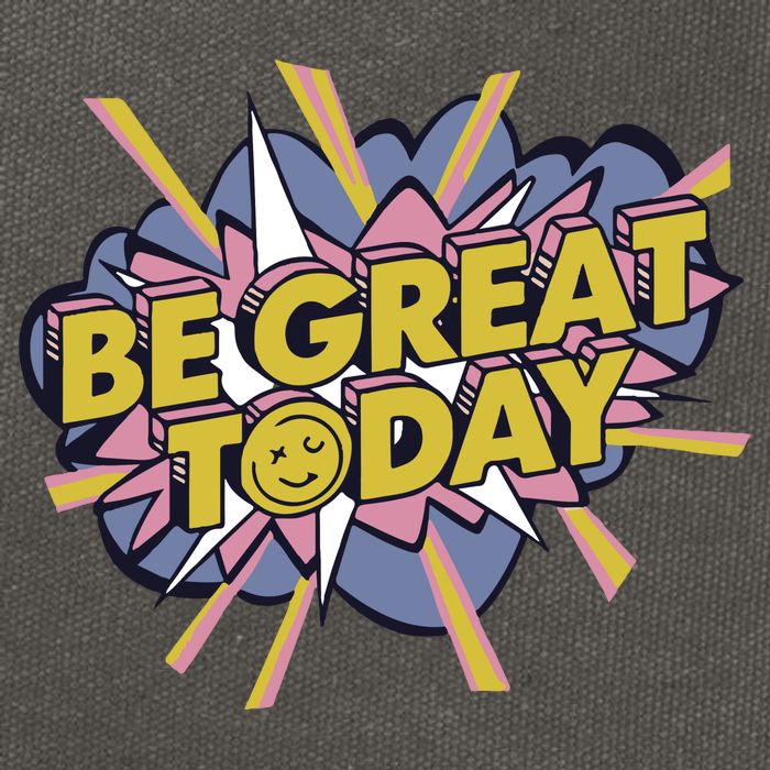 George Kittle Be Great Today Cotton Canvas Backpack