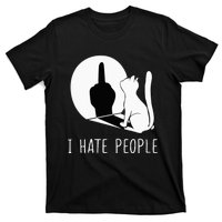 Grumpy Kitten Cats I DonT Like People Cat I Hate People Cat T-Shirt