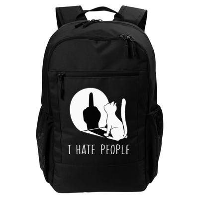 Grumpy Kitten Cats I DonT Like People Cat I Hate People Cat Daily Commute Backpack