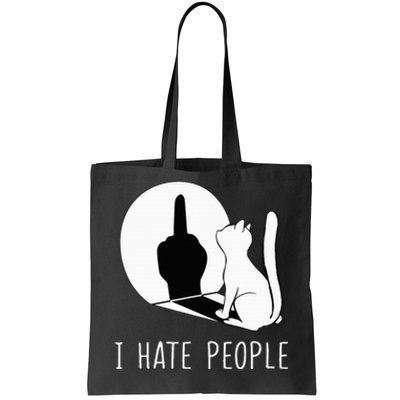 Grumpy Kitten Cats I DonT Like People Cat I Hate People Cat Tote Bag